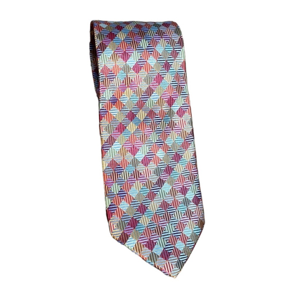 Peacock Multi-Color Hand Made Silk Tie 60"